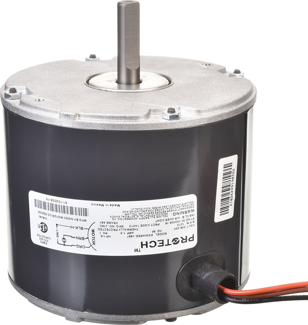 Rheem® 51-102008-19 1/4 HP 208/220/230V 1,075 RPM Condenser Fan Motor