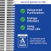 Aprilaire® 313 Replacement Media Filter, 20 in L, 20 in W, 4 in Thick, 13 MERV, Synthetic Fiber Filter, 0.3 to 1 um