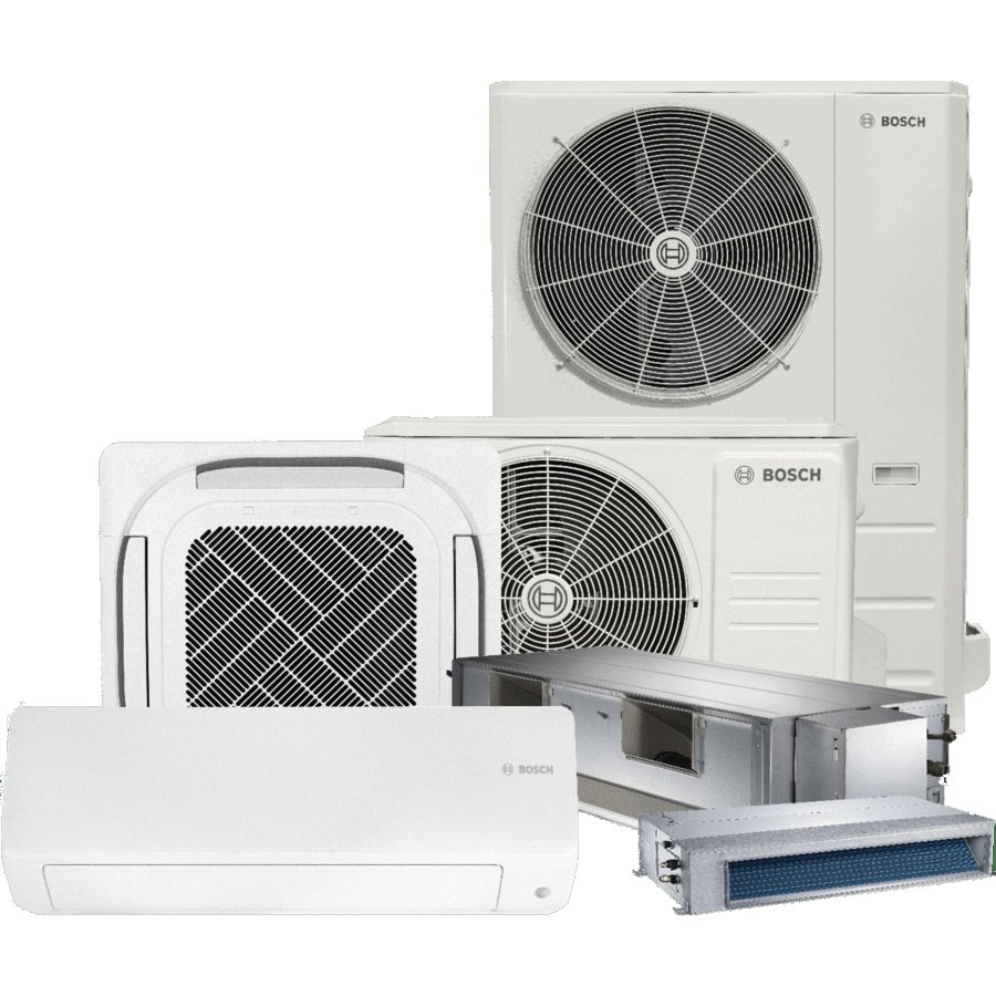 BOSCH BMS500-AAS012-1CSXHB Climate 5000 Series Mini-Split Heat Pump, 208/230 V, 9 A, 12000 Btu/hr Cooling, 1 Ph