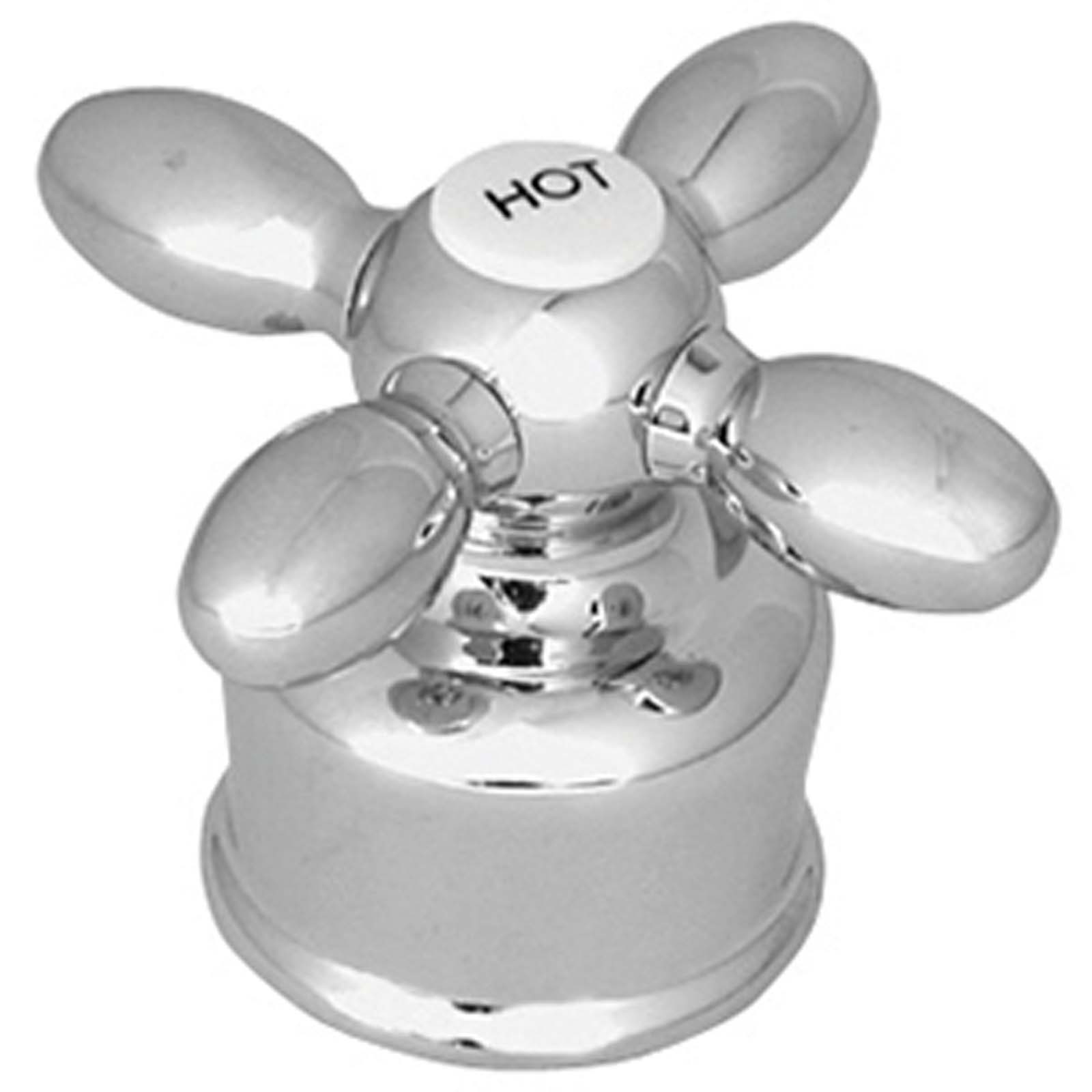 Wolverine Brass® CP00031 Wolverine Brass CP00031 Hot & Cold Cross Handle for Centennial Colonial Series Faucets, Chrome/Polished Brass