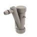 Centrotherm IASJBVS Short John Ball Valve Siphon, 6-1/2 in Length, 4.9 in Width, 2.1 in Depth, PP, Siphon Function Type