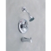 DELTA® T13490 Tub and Shower Trim, Wall Installation / Mounting, Metal, Chrome, 1 Handles, Lever Handle, 12 in Height