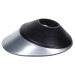 DiversiTech® Oatey® 5-11853 Roof Flashing, For Pipe Size: 2 in, Steel, Galvanized, Black, 0 to 40 deg Roof Pitch