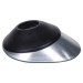 DiversiTech® Oatey® 5-11853 Roof Flashing, For Pipe Size: 2 in, Steel, Galvanized, Black, 0 to 40 deg Roof Pitch