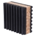 DiversiTech® MP-2C Anti-Vibration Pad, 7/8 in H, 2 in W, 2 in D, Cork/Rubber, Black/Brown