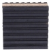 DiversiTech® MP-2C Anti-Vibration Pad, 7/8 in H, 2 in W, 2 in D, Cork/Rubber, Black/Brown