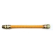 Easyflex® EFGC-012-YE-1011-18 Gas Connector, 18 in Length, Connection Size 1: 1/2 in, Connection Type 1: MIP