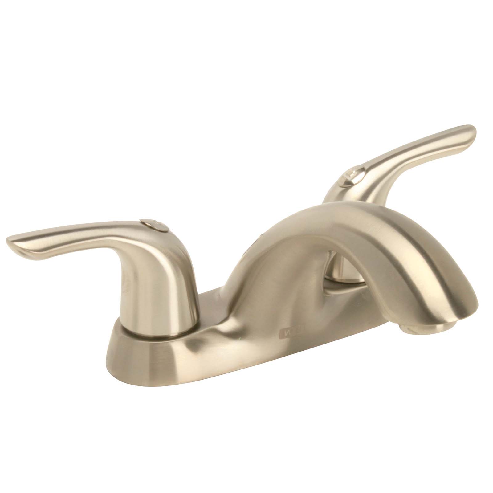 Wolverine Brass® FC00450 Finale Two Handle Centerset Bathroom Faucet Less Pop-up, Brushed Nickel