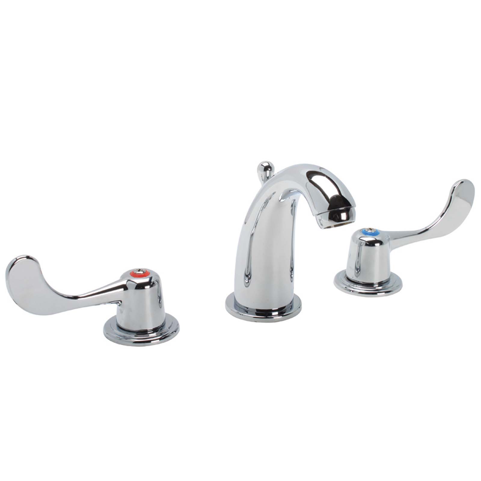 Wolverine Brass® FW01340 Finale Two Wrist Blade Handle Widespread Bathroom Faucet With Pop-up, Chrome