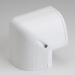 Fortress® 84103 90 deg Outside Vertical Elbow, 4-1/2 in, 4-1/2 in, PVC, White, Use With: Lineset, 3-1/2 in H