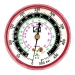 JB Industries M2-500 Pressure Gauge, R-12, R-22, R-502 Refrigerant, 0 to 500 psi Gauge, 1/8 in Connection, Steel Body