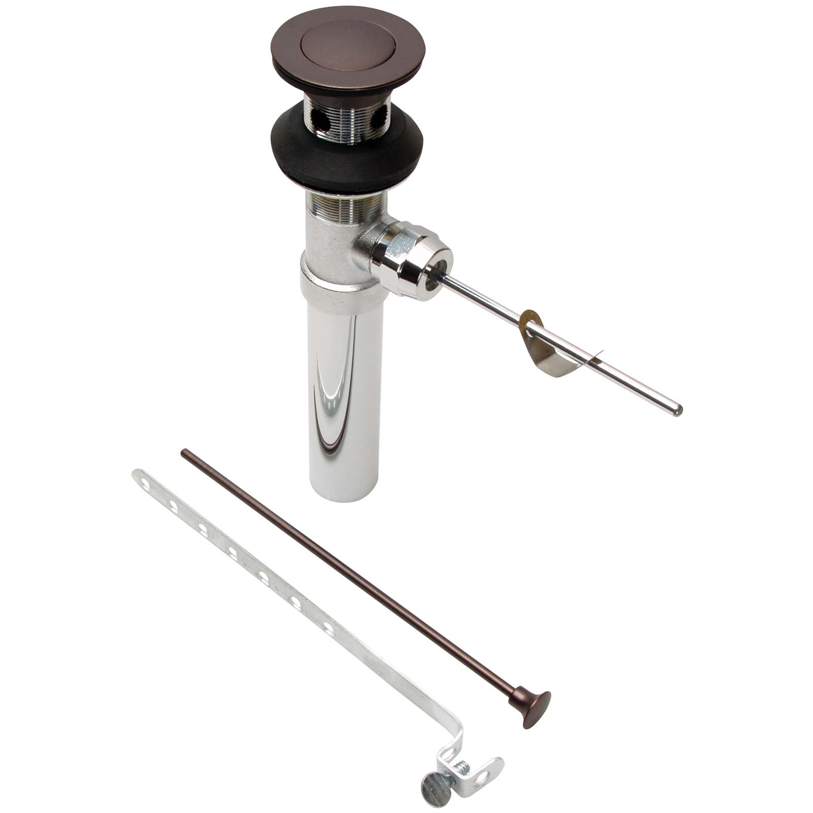 Wolverine Brass® MF05000 Brass Pop-Up Assembly, 17 Gauge, Oil Rubbed Bronze