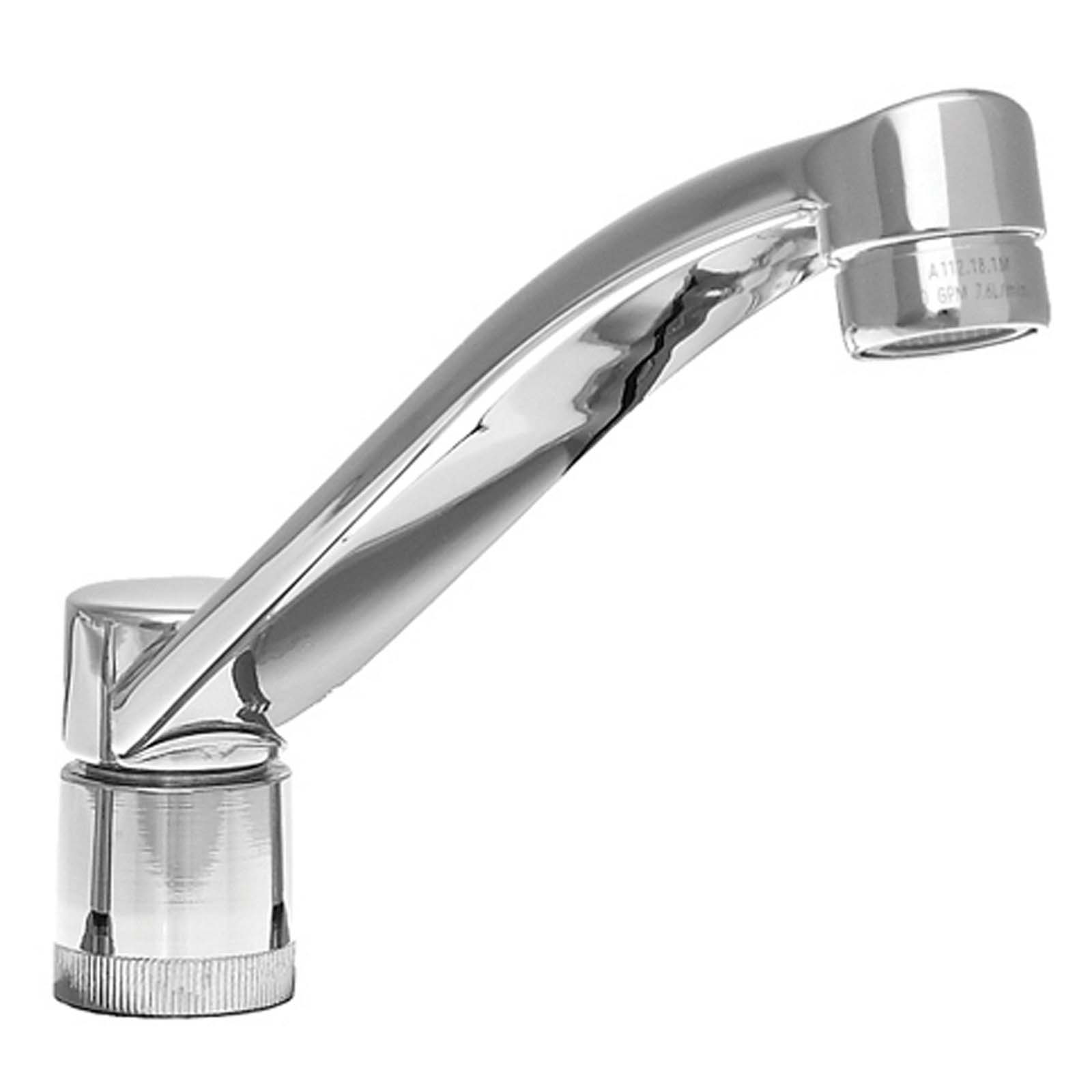 Wolverine Brass® MFA0000 Wolverine Brass MFA0000 Encore D-Tube Spout for Encore Two Handle Kitchen Faucets, 8" Reach, Chrome