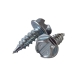 Malco® Zip-in® HW7X1/2ZX Self-Piercing Sheet Metal Screw, Hex Head, Slotted Drive, #7 Thread, Steel, Zinc-Plated