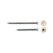 Malco® Zip-in® HW8X2ZWT Register Screw, Hex Head, Slotted Drive, #8 Thread, Screw Fastener, 2 in L Thread