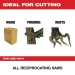 Milwaukee® AX™ SAWZALL® 48-00-5331 Pruning Blade, 3 TPI, Carbide, Applicable Materials: Clean Wood, 6 in Length