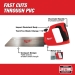 Milwaukee® 48-22-0212 Saw, 12 in Blade Length, 10 TPI, Steel Blade, Applicable Materials: ABS, PVC, Rubber Handle