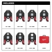 Milwaukee® ZoomLock® MAX 49-16-2662Z Press Jaw Kit, 16.2 in Length, 14-1/2 in Width, 6-1/2 in Depth, Steel Jaw