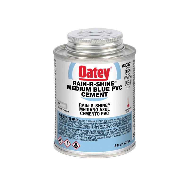Oatey® 30891 8 OZ PVC RAIN-R-SHINE BLUE CEMENT