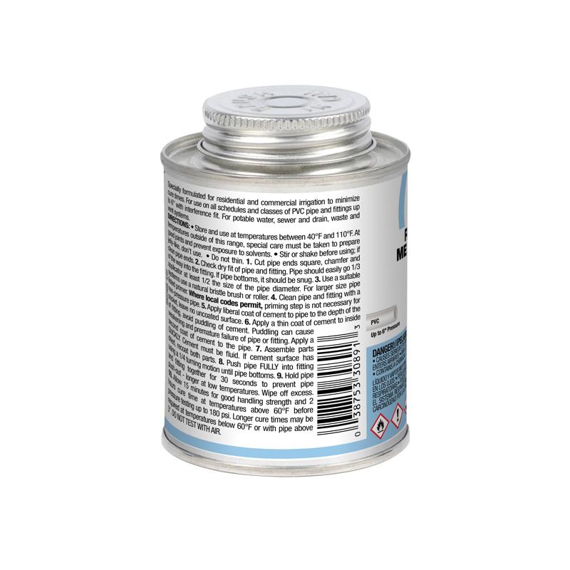 Oatey® 30891 8 OZ PVC RAIN-R-SHINE BLUE CEMENT