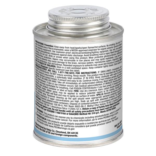 Oatey® 30891 8 OZ PVC RAIN-R-SHINE BLUE CEMENT