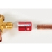 SmartLock® FCMA3800 Multi-Angle Flare Connector, Connector Fitting, Connection Size 1: 3/8 in, 1.461 in Length, Red