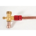 SmartLock® FCMA3800 Multi-Angle Flare Connector, Connector Fitting, Connection Size 1: 3/8 in, 1.461 in Length, Red