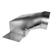 Southwark 24RWE4106 Basement Head Boot With Wing, 4 in W, 10 in H, 6 in D, For Duct Size: 4 x 10 x 6 in, 90 deg Angle