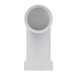 Tigre 304-3379 Long Sweep DWV 1/4 Bend, 2 in, 2 in, Hub, Hub, PVC, White, Bend