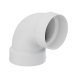 Tigre 321-3403 DWV 1/4 Bend, 3-1/8 in, 3-1/8 in, Hub, Hub, PVC, White, Bend
