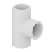 Tigre 401-007 Tee, 3/4 in, 3/4 in, 3/4 in, Slip, Slip, Slip, PVC, White, Schedule/Class: SCH 40, Tee