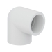 Tigre 406-007 90 deg Elbow, 3/4 in, 3/4 in, Slip, Slip, PVC, White, Schedule/Class: SCH 40, Elbow, 90 deg