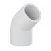 Tigre 417-007 45 deg Elbow, 3/4 in, 3/4 in, Slip, Slip, PVC, White, Schedule/Class: SCH 40, Elbow, 45 deg