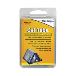 Nu-Calgon 4185-20 Geltabs Condensate Pan Treatment Tablet, 1 Tab, Solid
