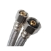 WOLVERINE BRASS® ProSeries 57634US Faucet Connector, 6 in Length, 3/8 in Connection Size 1, 1/2 in Connection Size 2