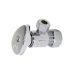 WOLVERINE BRASS® 83470 1/4 Turn Angle Supply Stop Valve, 5/8 in Inlet, Compression Inlet, 3/8 in Outlet, Angle Valve