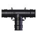 WOLVERINE BRASS® 87327 Tee, 3/4 in Connection Size 1, Connection Type 1: PEX, 1/2 in Connection Size 2, Plastic