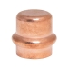 WOLVERINE BRASS® 99625 Press Cap, Cap Fitting, 1/2 in Connection Size 1, Connection Type 1: Compression, Copper