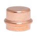 WOLVERINE BRASS® 99627 Press Cap, Cap Fitting, 1 in Connection Size 1, Connection Type 1: Compression, Copper
