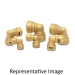 ZoomLock® 777111 90 deg Elbow, 3/8 in, Press-to-Connect, 90 deg, 870 psi Max Working Pressure, Elbow, 3/8 in, Brass