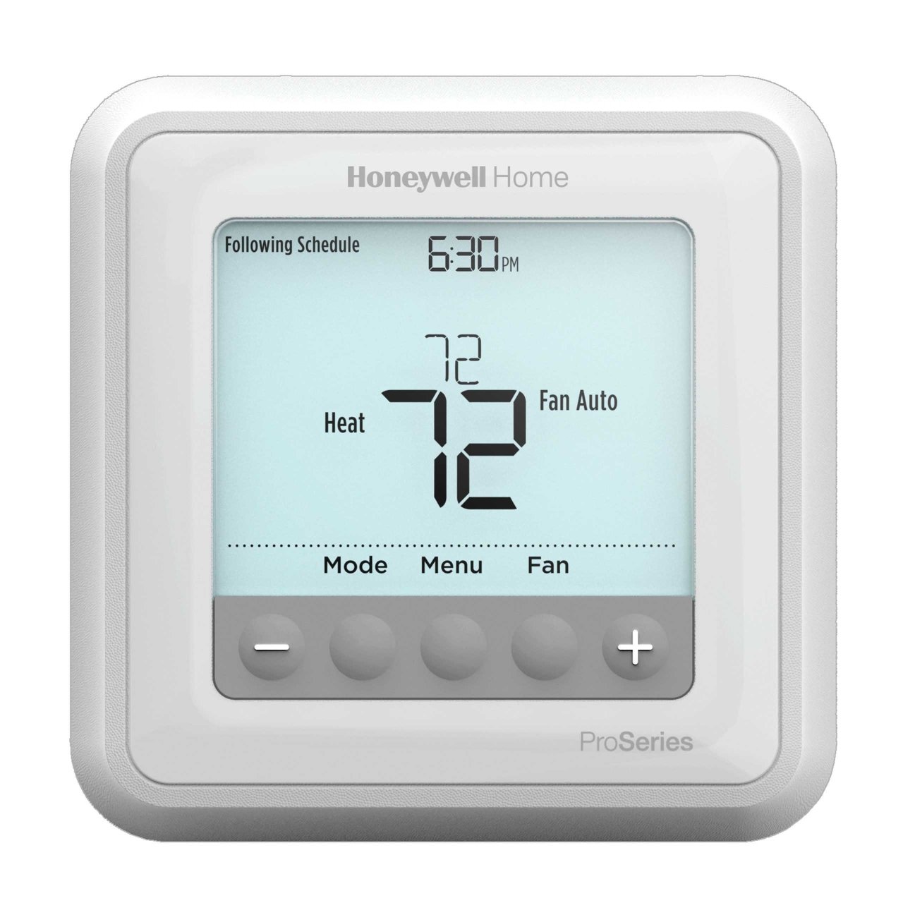 Honeywell TH6210U2001/U T6 Pro Programmable Thermostat - 2H/1C, Backlit LCD, Battery / Hardwired, White