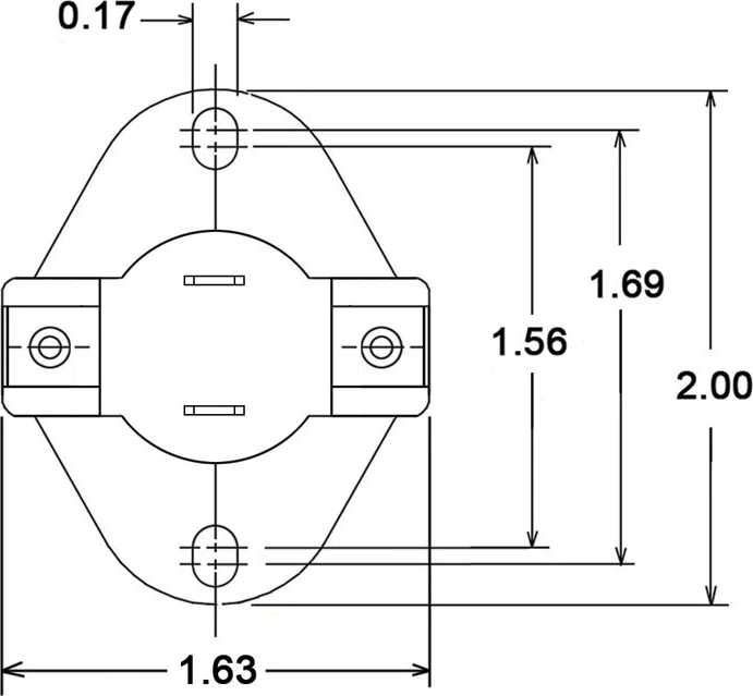 Rheem® 47-22860-04 ProTech Limit Switch - SPST, 100 F Close, 110 F Open, Auto Reset