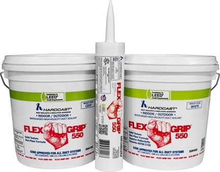 HARDCAST® FG550 Flex-Grip 550 Mastic Duct Sealant - Synthetic Latex, 1 gal / 11 fl oz