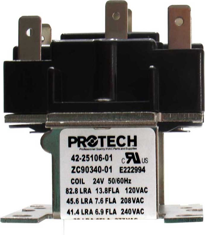 Rheem® 42-25106-01 ProTech 24V Relay - 2NO/2NC, DPDT