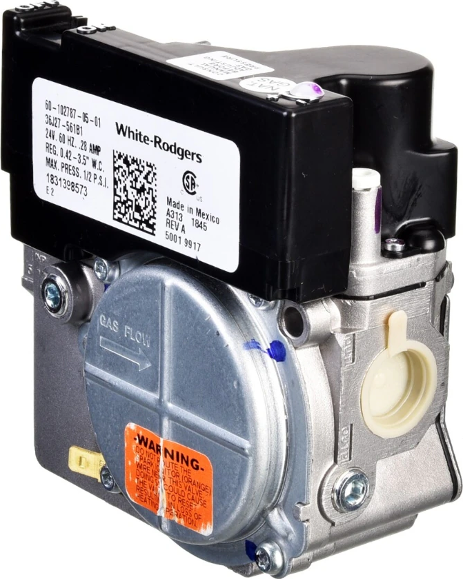 Rheem® 60-102787-85 36J Series Hot Surface / Direct Spark Modulating Gas Valve - 140,000 BTU/h, 1/2 in Inlet, 24V, For R97MV / R97V-KSA / R97V-USA / R98MV / R98V-USA / RGGE
