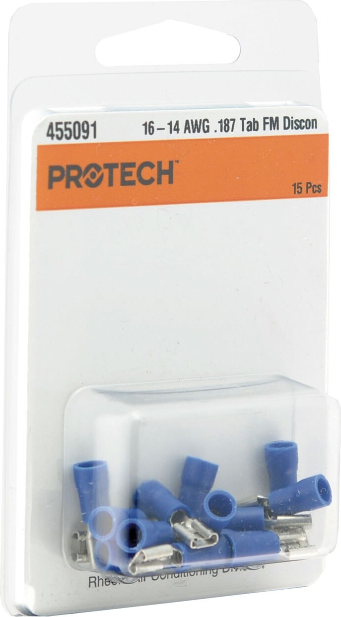 Rheem® 455091 ProTech 16-14 AWG Insulated Quick Connect - 3/16 in Tab, 15 / Pk