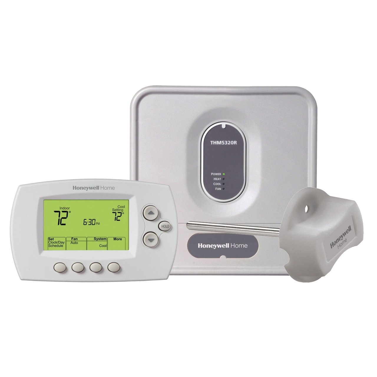 Honeywell YTH6320R1001/U FocusPRO 6000 Programmable Thermostat - 3H/2C, Backlit LCD, Battery, White
