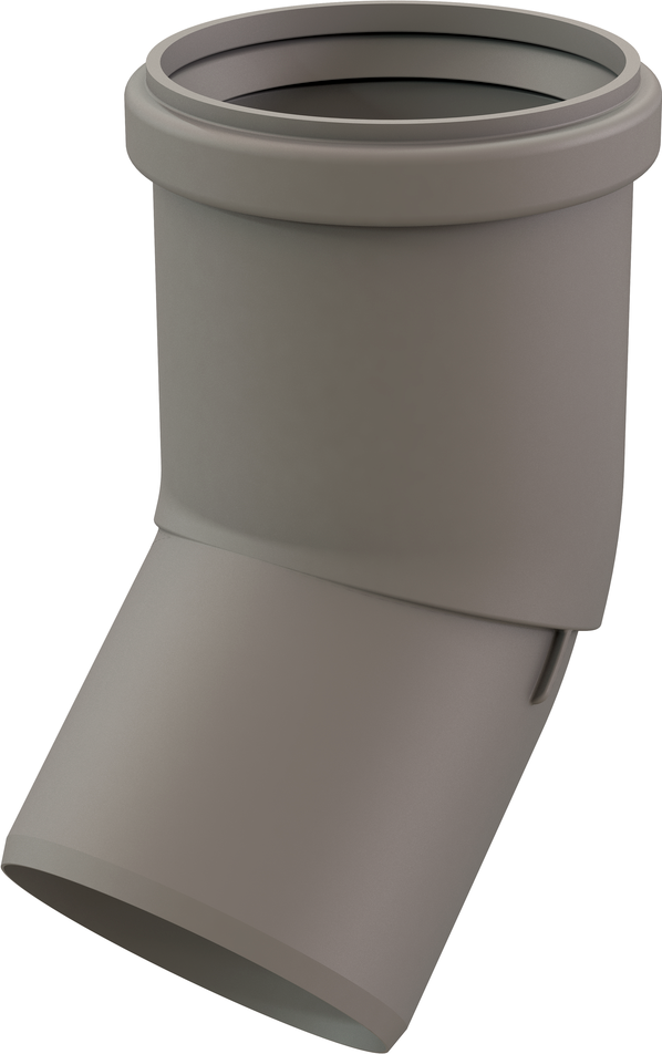 Centrotherm ISELS0345 InnoFlue 3 x 3 Gas Vent Elbow - Slip, PPs, Category II / Category IV