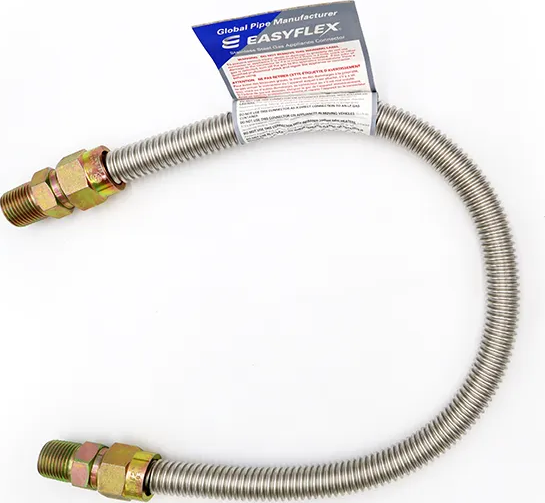 Easyflex® EFGC-012-SS-1011-18 1/2 in Gas Connector - 18 in L, Uncoated