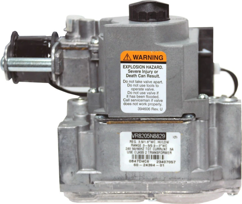 Rheem® 60-24394-01 VR8205 Series Two-Stage Hot Surface / Direct Spark Gas Valve - 150,000 BTU/h, 1/2 in Inlet, 24V, For RGLK / RGLL / RGLR / RGPK / RGPL / RGPR / RGRK / RGTK